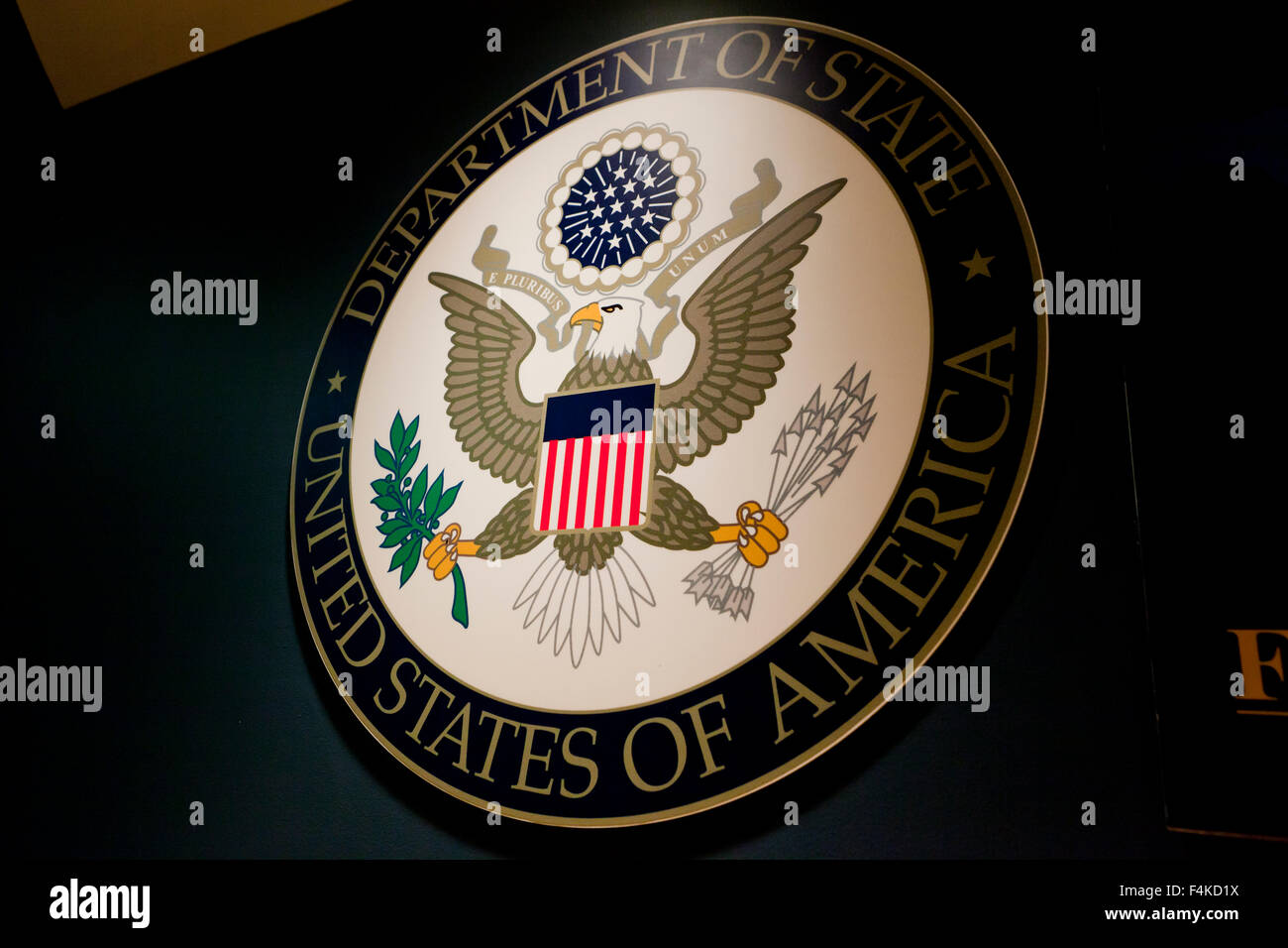 US Department of State Dienstsiegel - USA Stockfoto