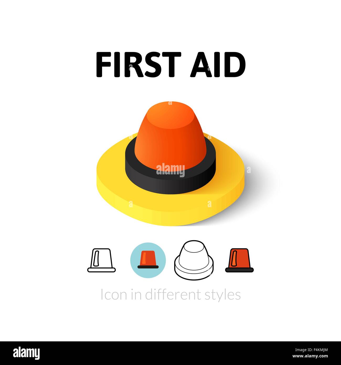 Erste-Hilfe-Symbol im anderen Stil Stock Vektor