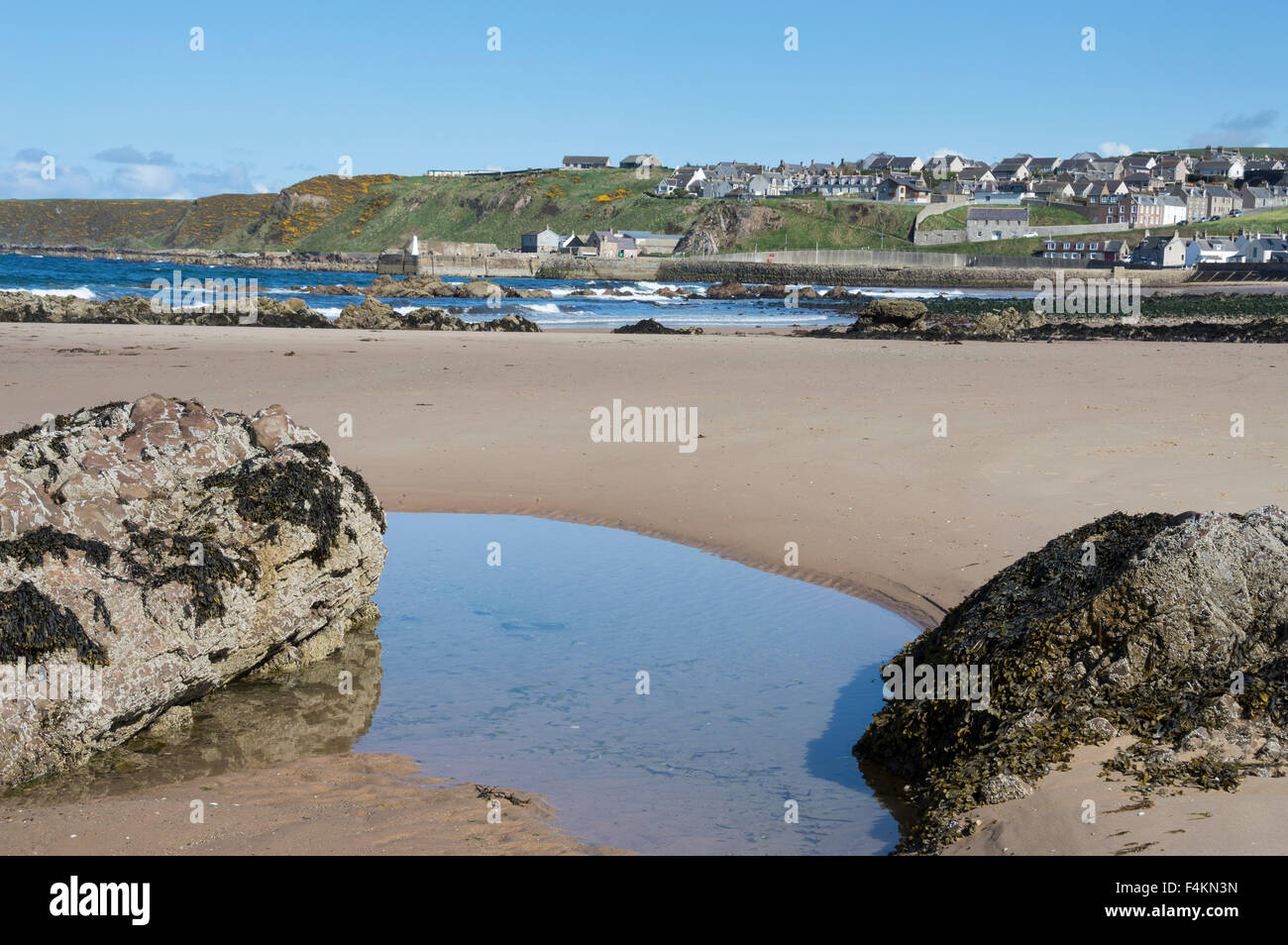 Cullen Bay, Blick nach Osten, Moray Firth, Highland Region Schottland, UK Stockfoto