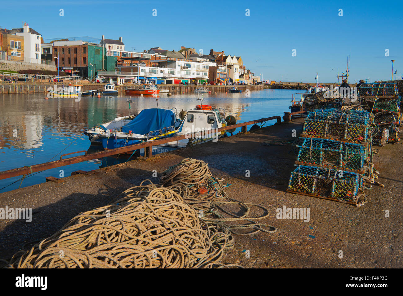 Bridlington Harbour, North Yorkshire, England Stockfoto