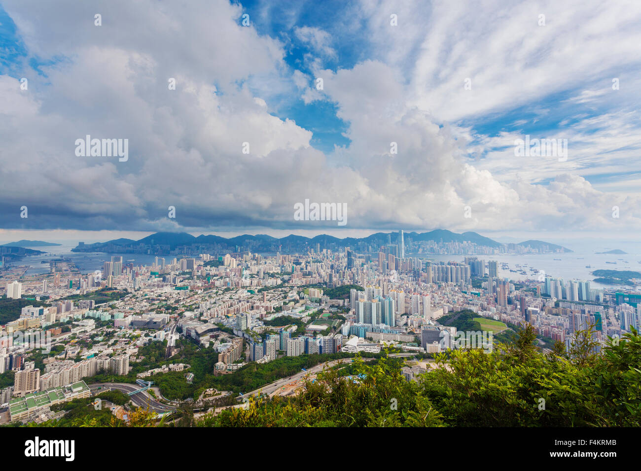 Hong Kong in der Tageszeit Stockfoto