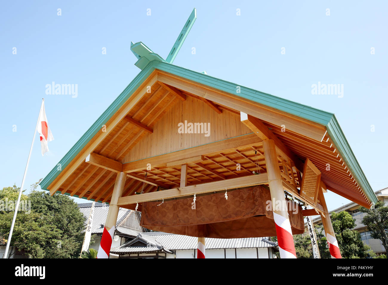 Japanische Sumo-Wrestling-Haus Stockfoto