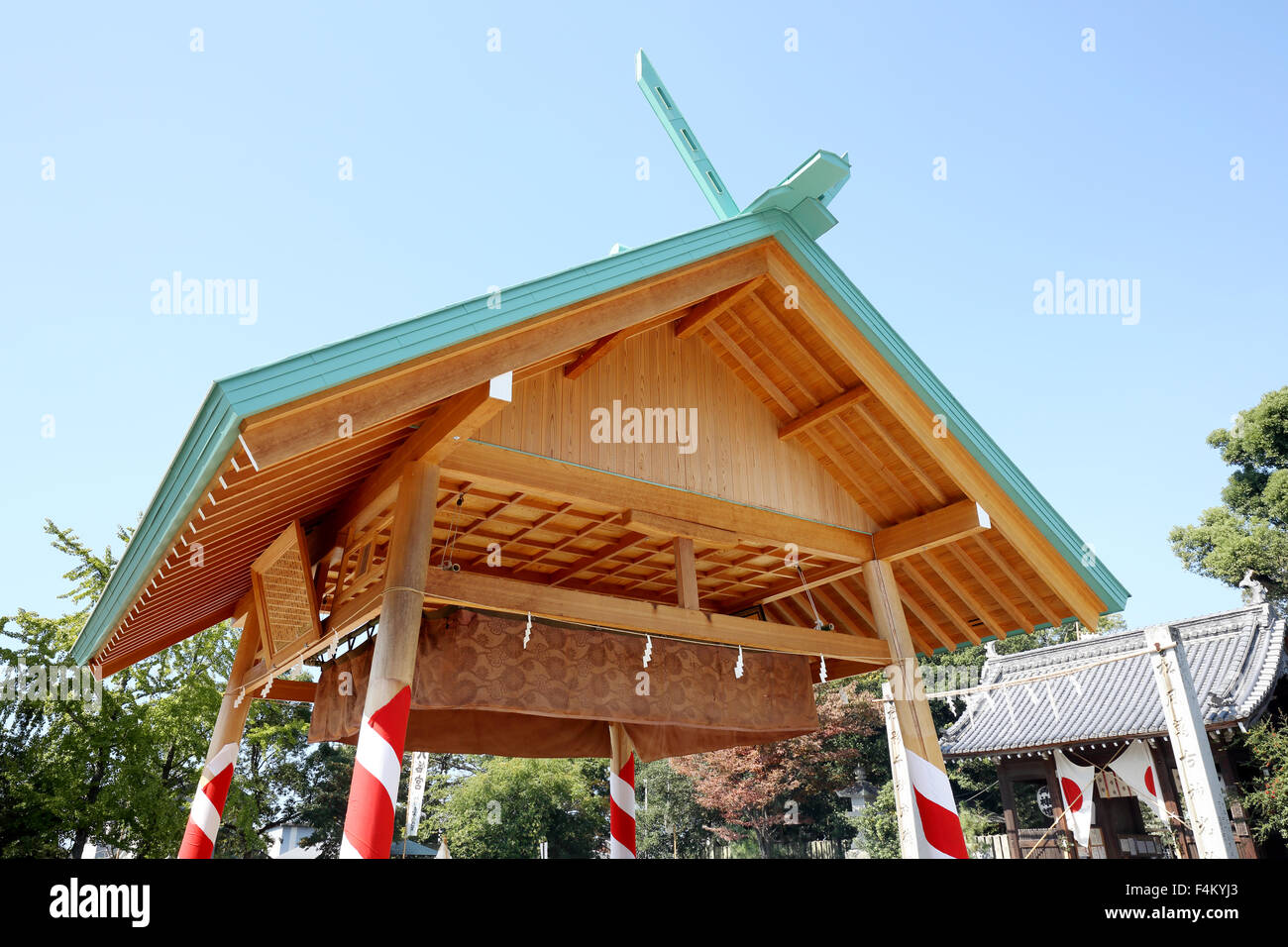 Japanische Sumo-Wrestling-Haus Stockfoto