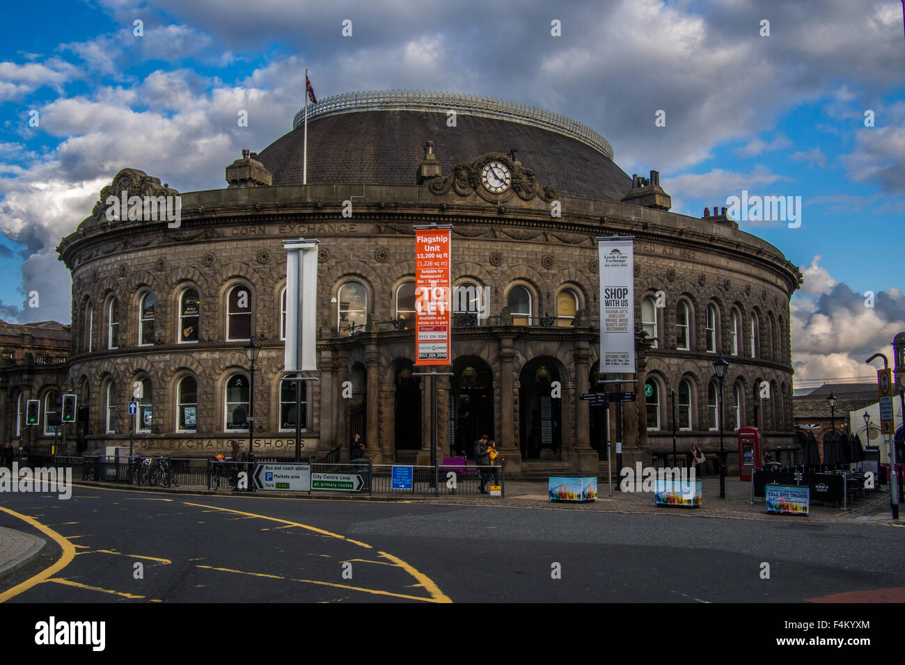 Corn Exchange Gebäude in Leeds, West Yorkshire, England. Stockfoto