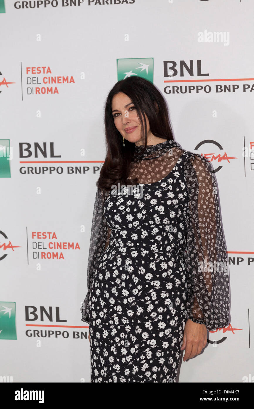 Rom, Italien. 20. Oktober 2015. Monica Bellucci beim Fototermin für den Film "Ville-Marie" bei der 10. Rom Film Fest, Stockfoto