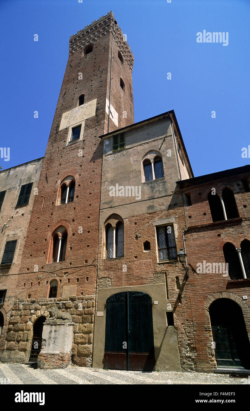 Italien, Ligurien, Riviera di Ponente, Albenga, Torre Costa Stockfoto