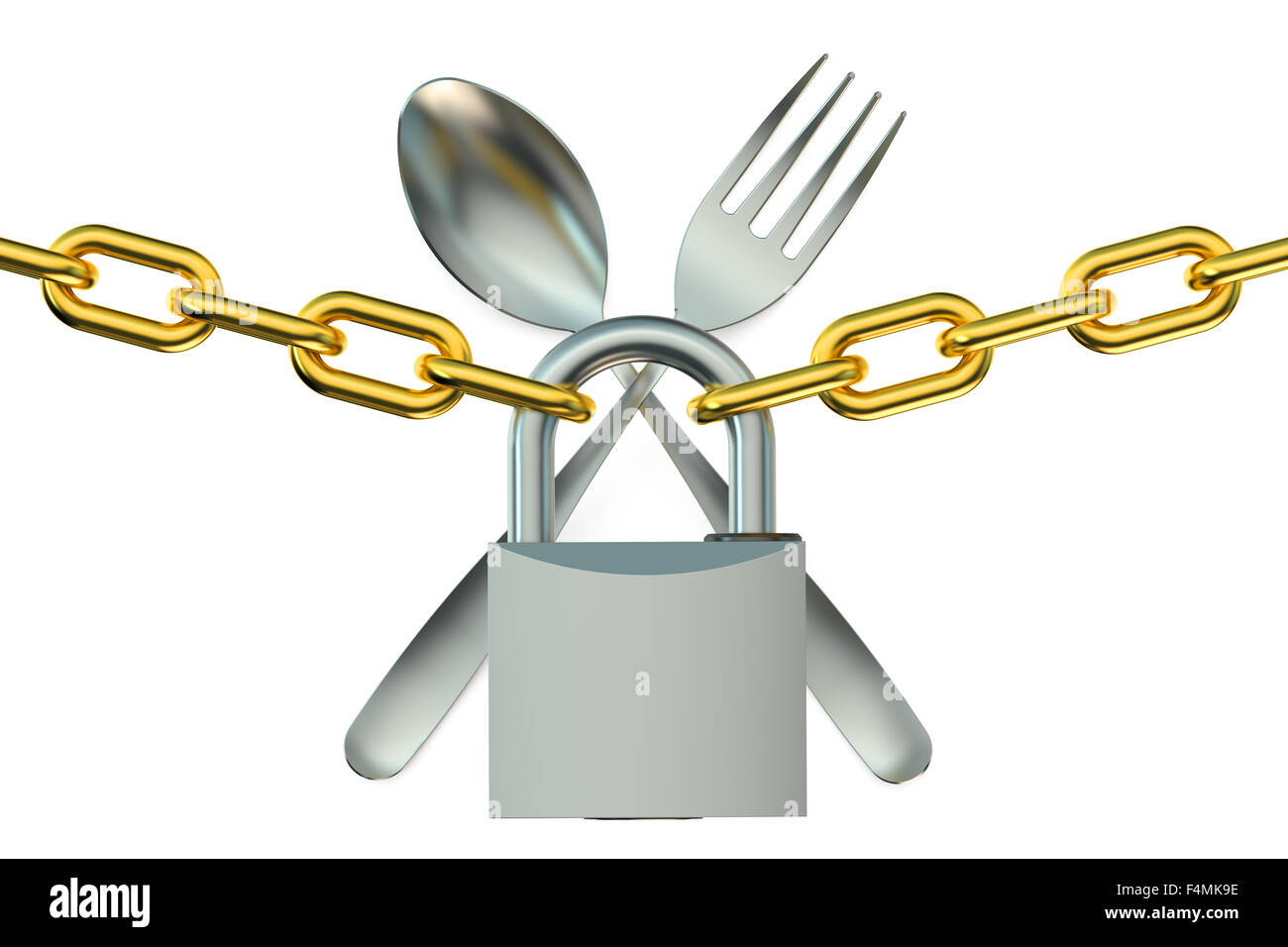 Diät-Konzept isoliert auf weißem Hintergrund Stockfoto