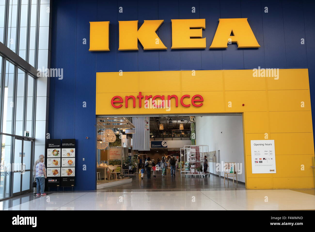 Eingang von IKEA Springvale Victoria Australien Stockfotografie Alamy