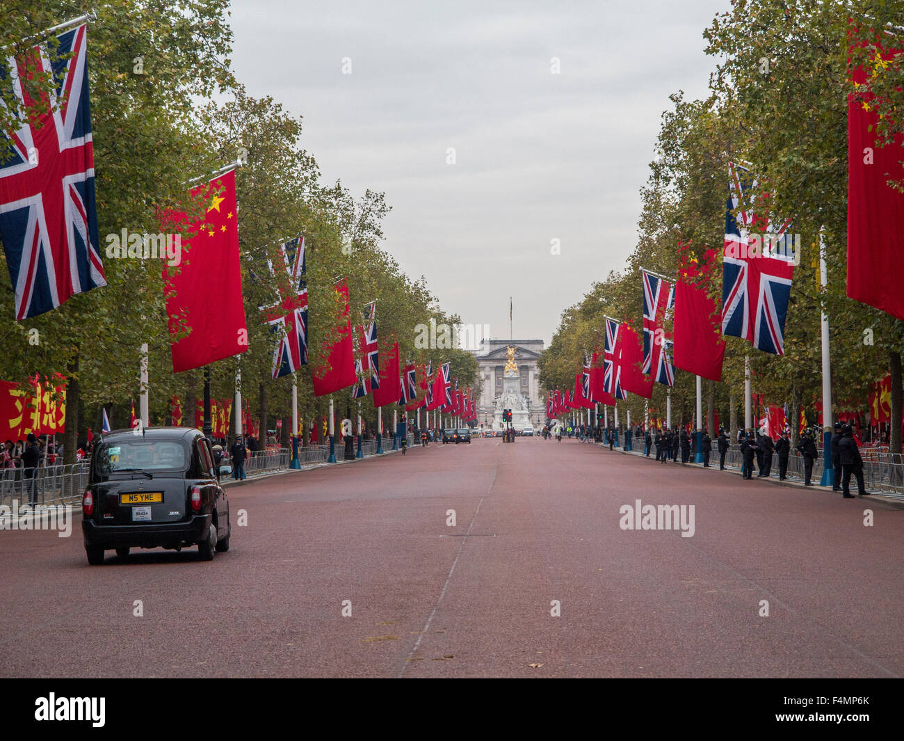 London, UK. 20. Oktober 2015. Präsident Xi Jinping Staatsbesuch in Großbritannien, London, UK Credit: nick Moore/Alamy live-Nachrichten Stockfoto