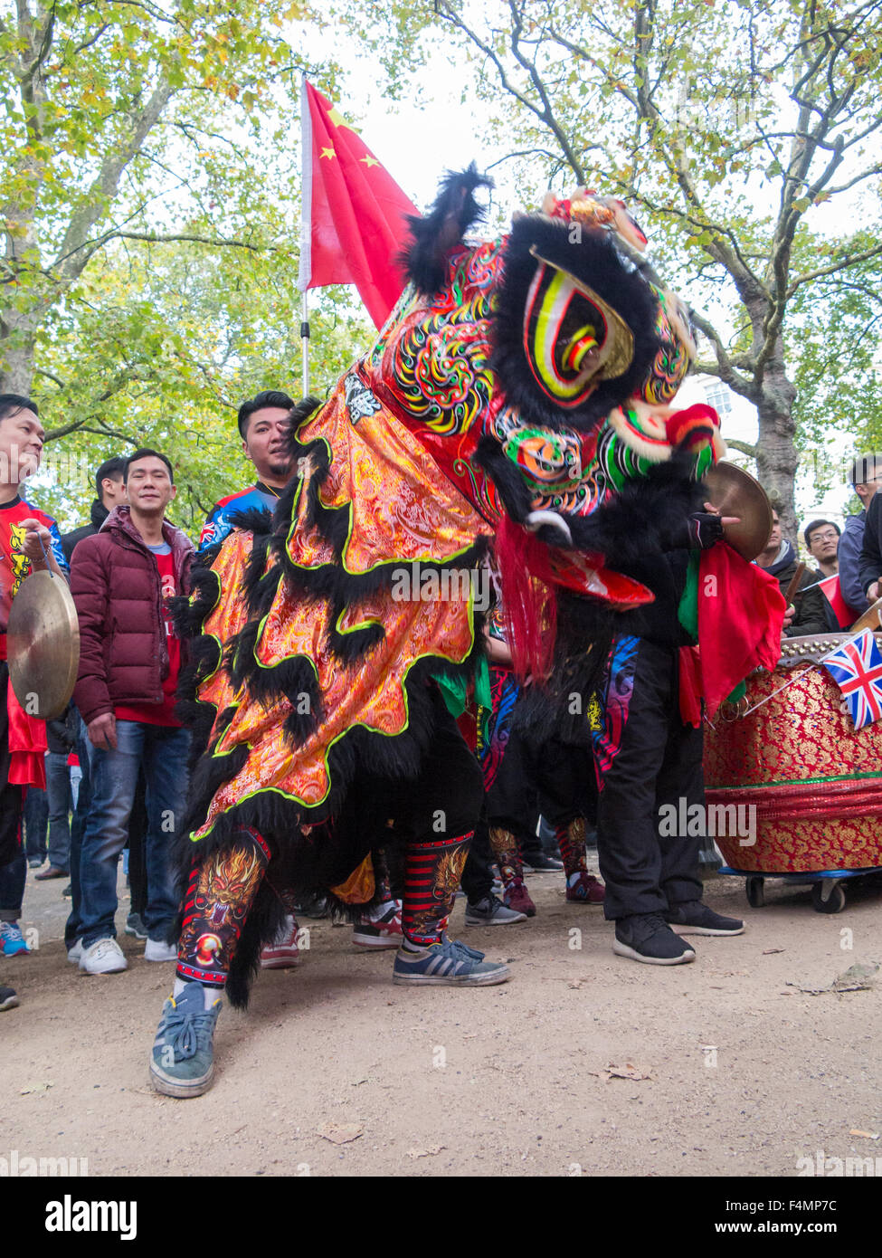London, UK. 20. Oktober 2015. Präsident Xi Jinping Staatsbesuch in Großbritannien, London, UK Credit: nick Moore/Alamy live-Nachrichten Stockfoto