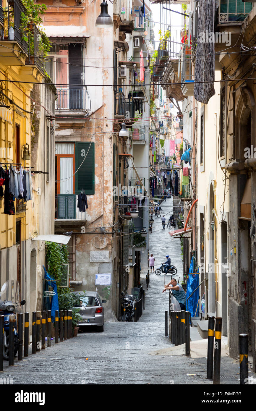 Neapel (Italien) - Quartieri Spagnoli, im historischen Zentrum von Neapel Stockfoto