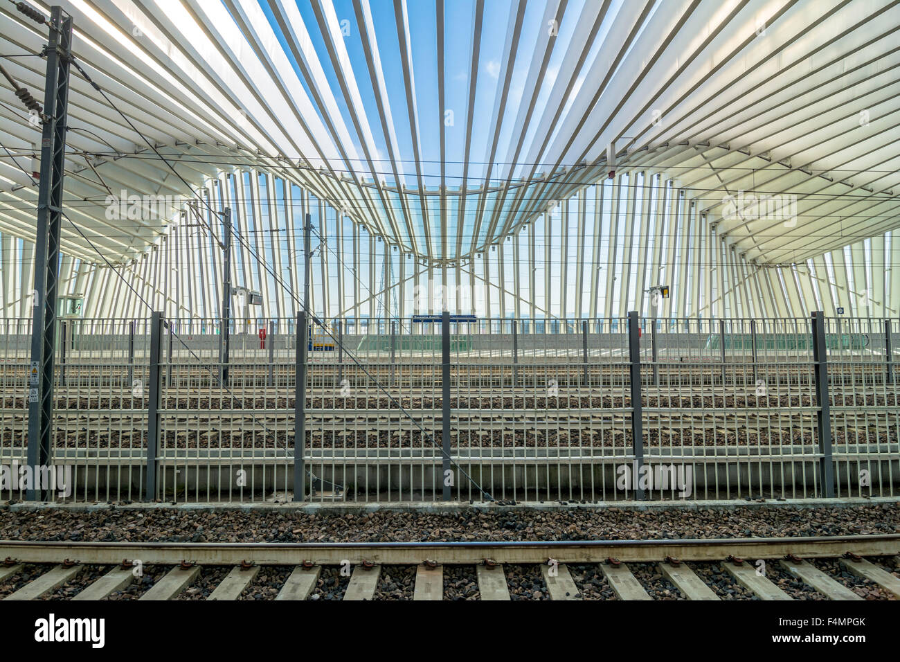 Mediopadana High Speed Train Station in Reggio Emilia, Italien. Stockfoto