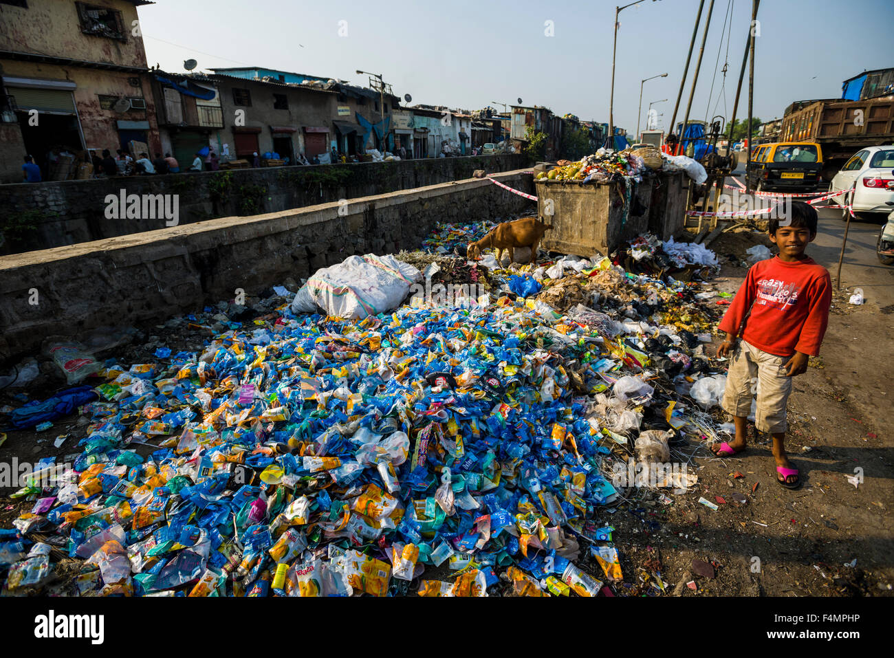 Müll. Etwa 10.000 Arbeitskräfte in 800 kleinen Unternehmen arbeiten, vor allem in der Garbage Recycling, ein Stockfoto