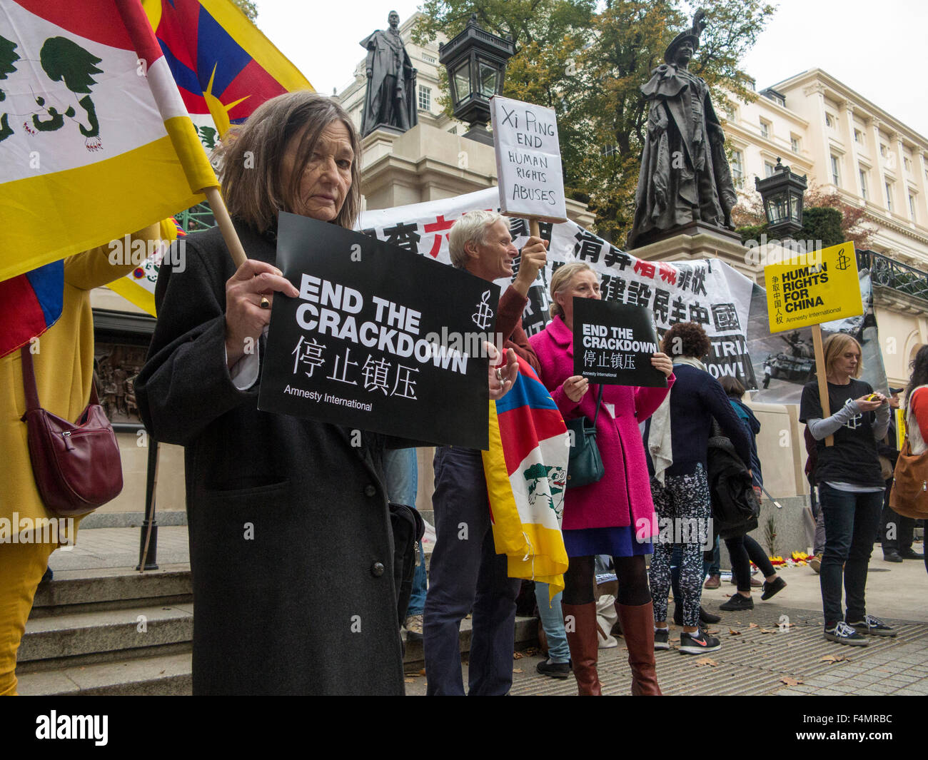 London, UK. 20. Oktober 2015. Präsident Xi Jinping Staatsbesuch in Großbritannien, London, UK Credit: nick Moore/Alamy live-Nachrichten Stockfoto