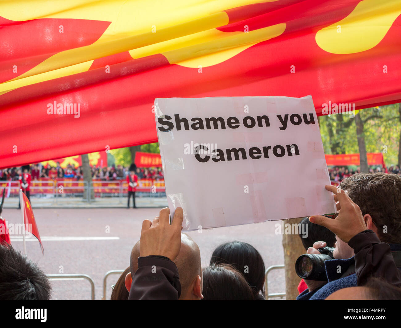 London, UK. 20. Oktober 2015. Präsident Xi Jinping Staatsbesuch in Großbritannien, London, UK Credit: nick Moore/Alamy live-Nachrichten Stockfoto