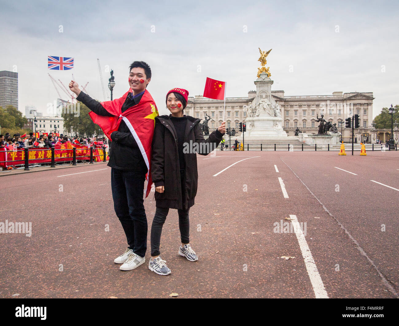 London, UK. 20. Oktober 2015. Präsident Xi Jinping Staatsbesuch in Großbritannien, London, UK Credit: nick Moore/Alamy live-Nachrichten Stockfoto
