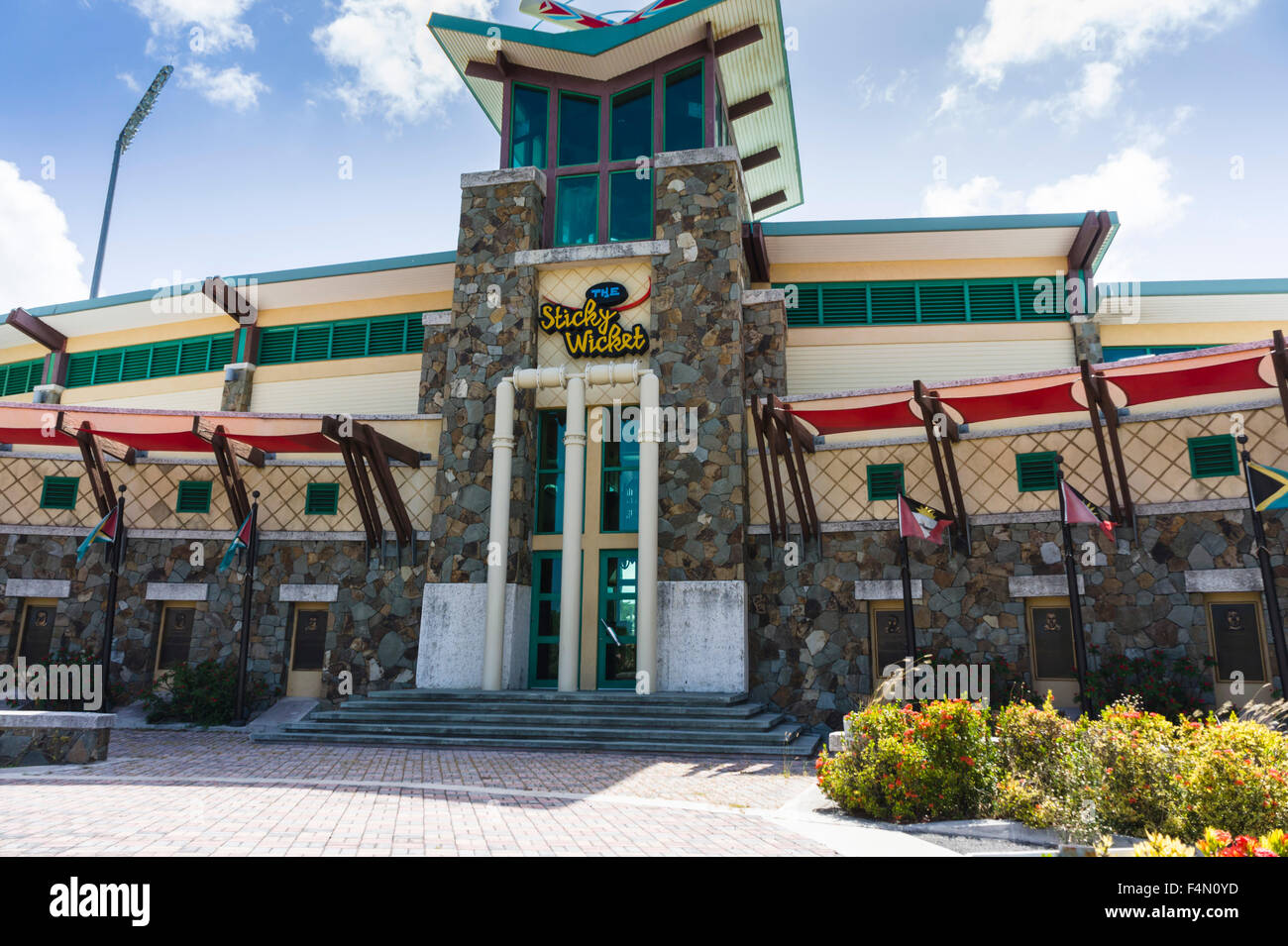 Antigua - Stanford, oder Flughafen, Cricket-Stadion Stockfoto