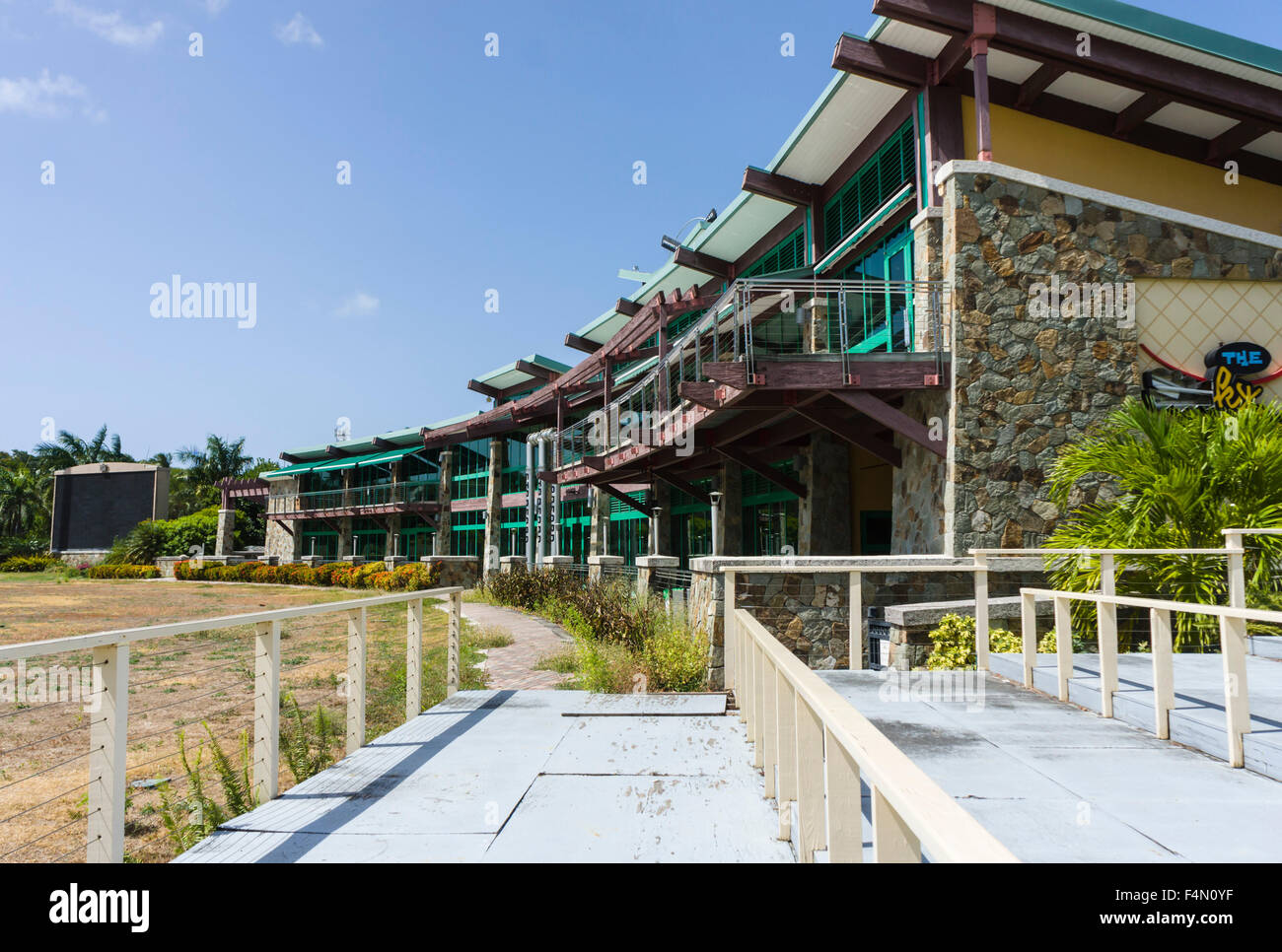 Antigua - Stanford, oder Flughafen, Cricket-Stadion Stockfoto