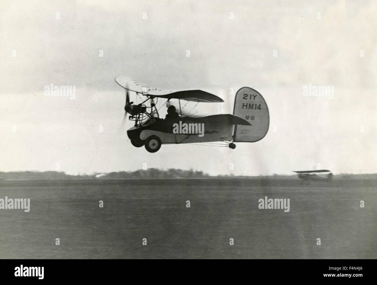 Flugzeug fliegen floh, USA Stockfoto