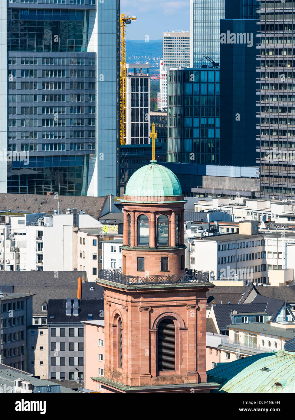 Deutschland, Hessen, Frankfurt am Main, Blick auf St. Pauls Kirche, Turm Stockfoto