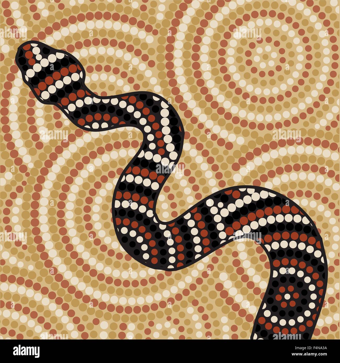 Aborigines Kunst Schlange