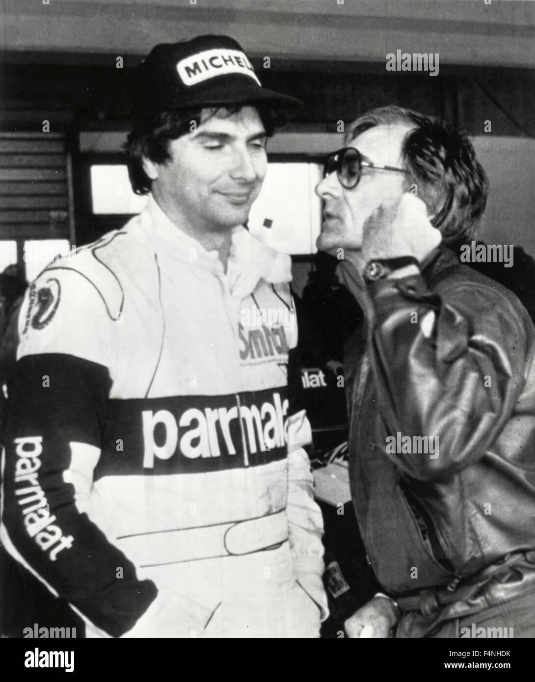 Bernie Ecclestone und Nelson Piquet, UK, Brasilien Stockfoto