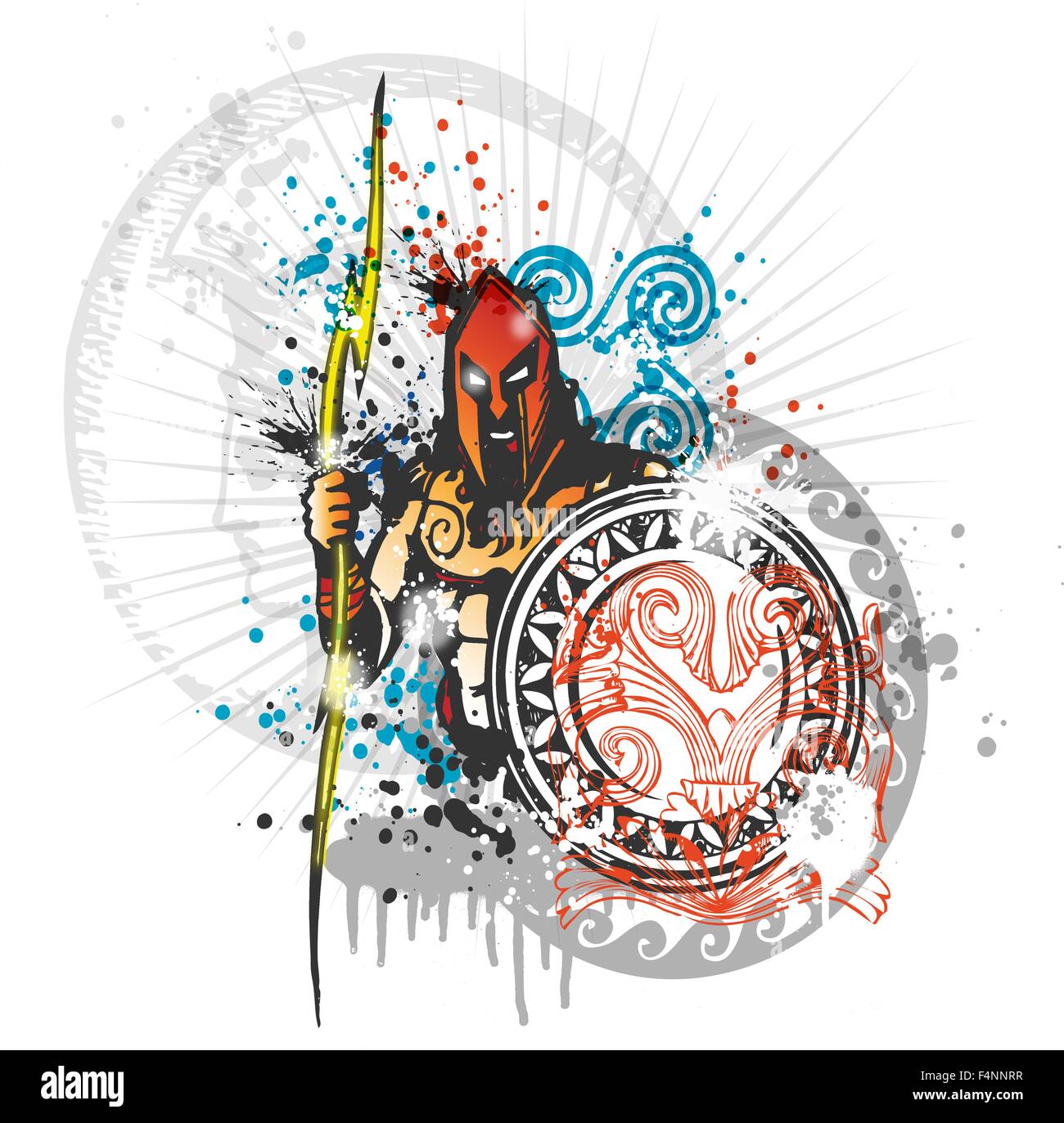 Donner des Gottes Zeus Stock Vektor