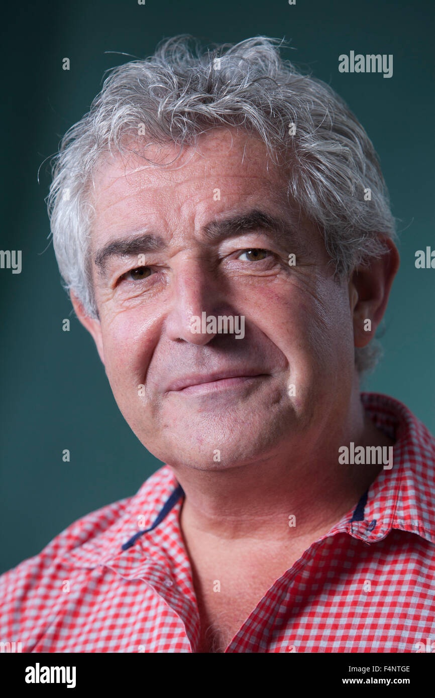 Tony Juniper, Umweltschützer, an das Edinburgh International Book Festival 2015, britischer Aktivist und Schriftsteller. Stockfoto