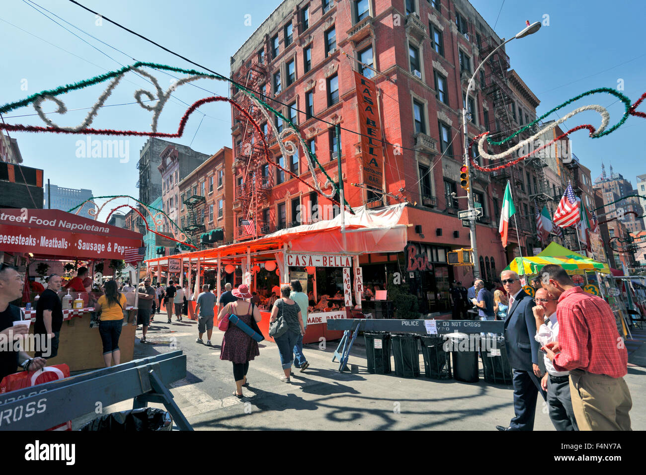 Fest des San Gennaro Mulberry St. wenig Italien Manhattan in New York City Stockfoto