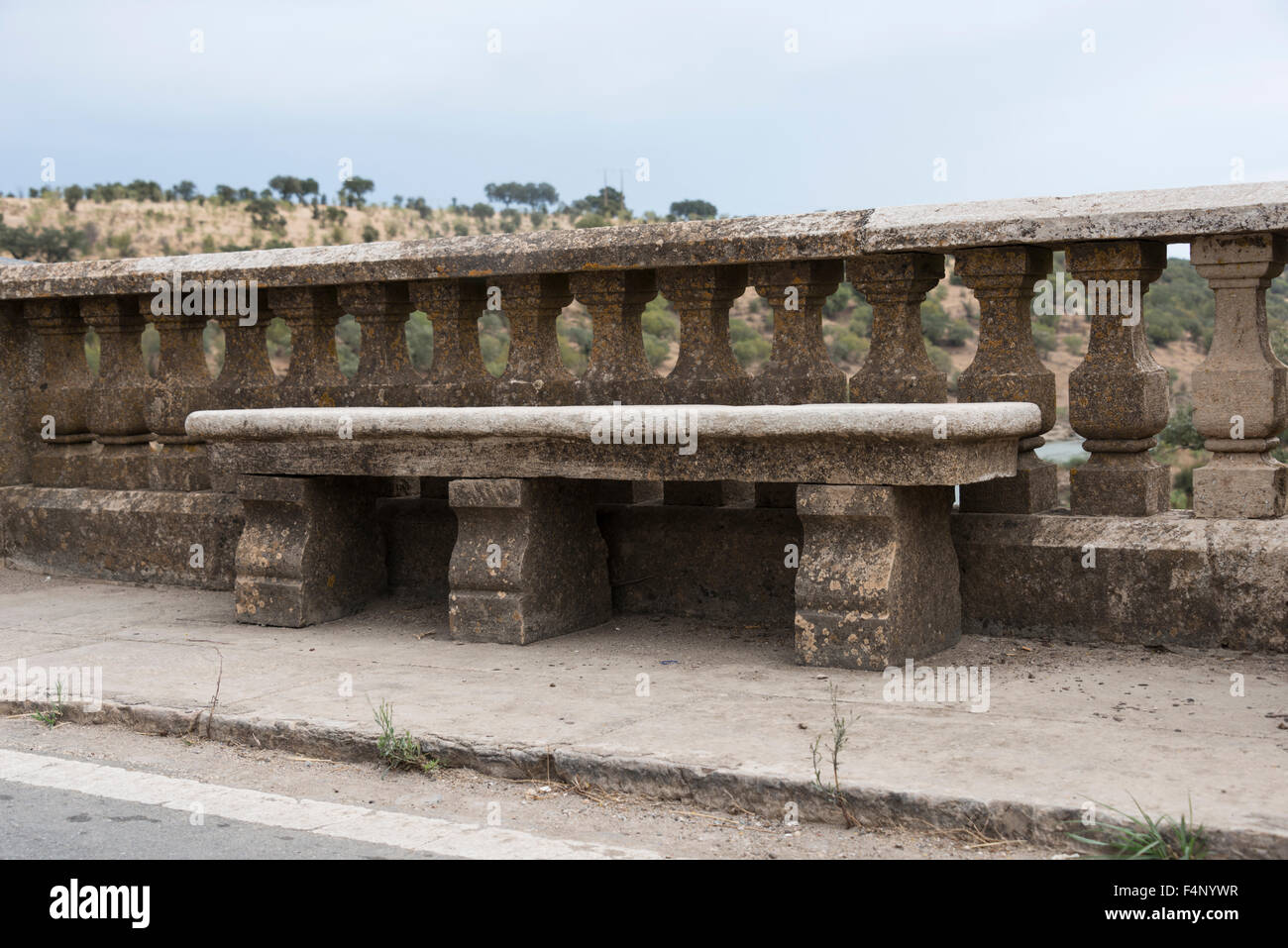Ponte Ardilla von 1895 im Alentejo in der Nähe von Moura Stockfoto