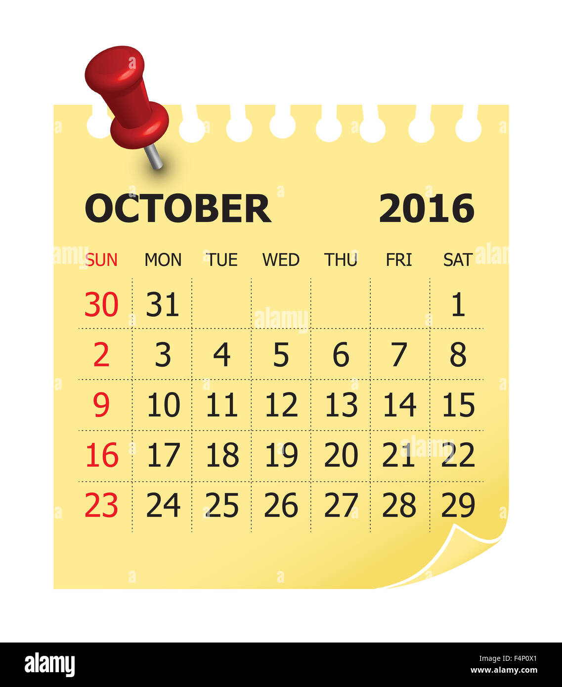 Oktober kalender -Fotos und -Bildmaterial in hoher Auflösung – Alamy