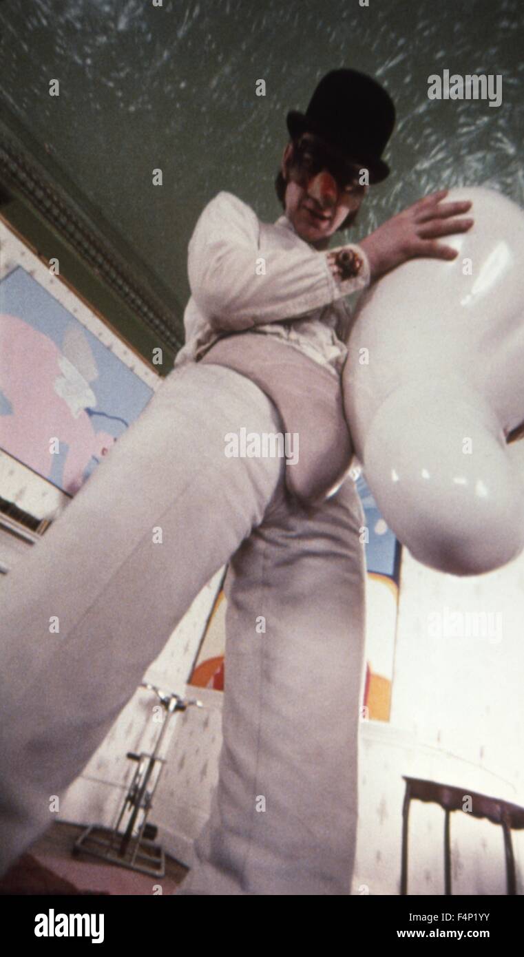 Malcolm McDowell / A Clockwork Orange 1971 unter der Regie von Stanley Kubrick Stockfoto