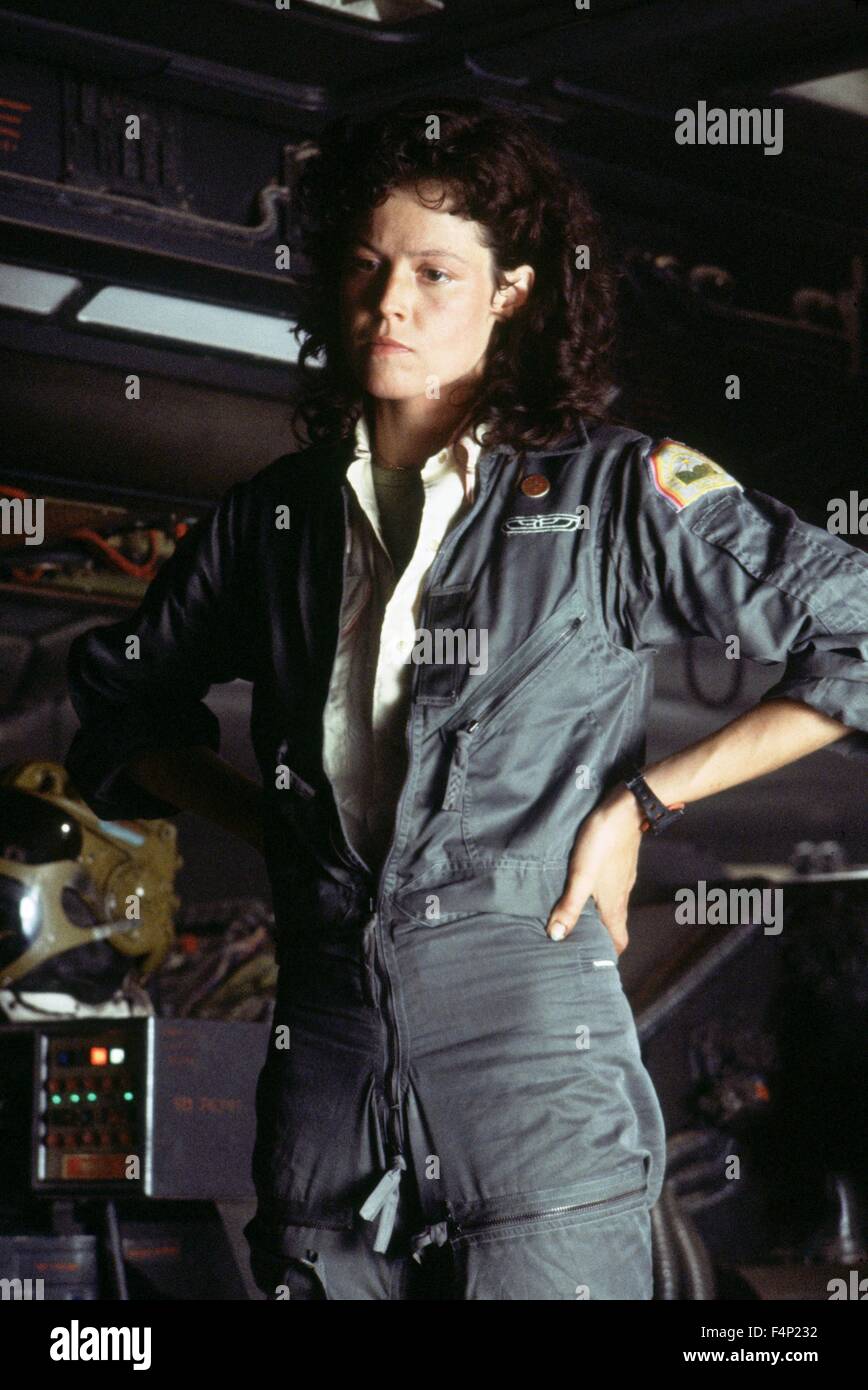 Sigourney Weaver / Alien 1979 unter der Regie von Ridley Scott Stockfoto