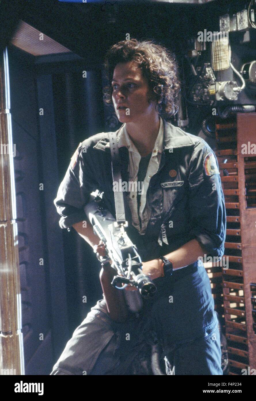 Sigourney Weaver / Alien 1979 unter der Regie von Ridley Scott Stockfoto