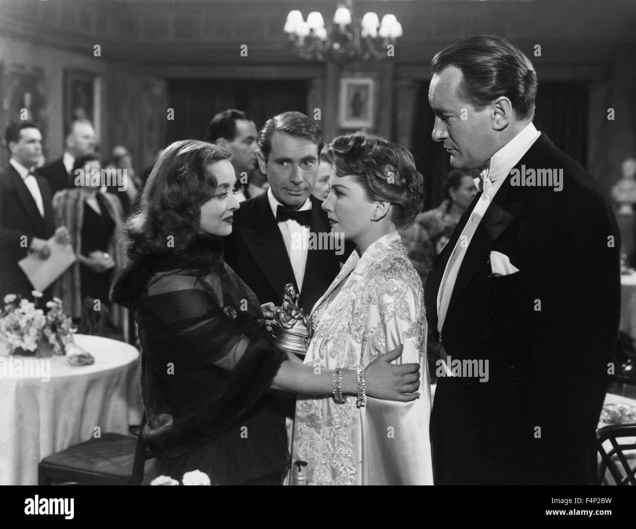 Bette Davis, George Sanders, Anne Baxter, Gary Merrill / All About Eve 1950 unter der Regie von Mankiewicz Stockfoto