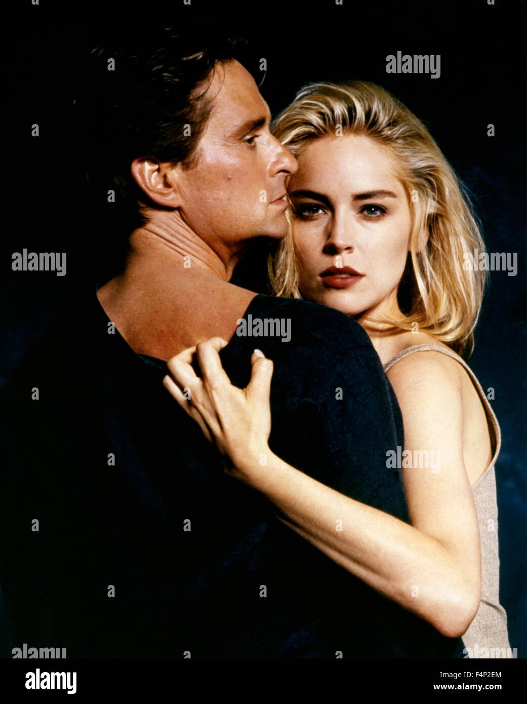 Michael Douglas, Sharon Stone / Basic Instinct 1992 unter der Regie von Paul Verhoeven Stockfoto