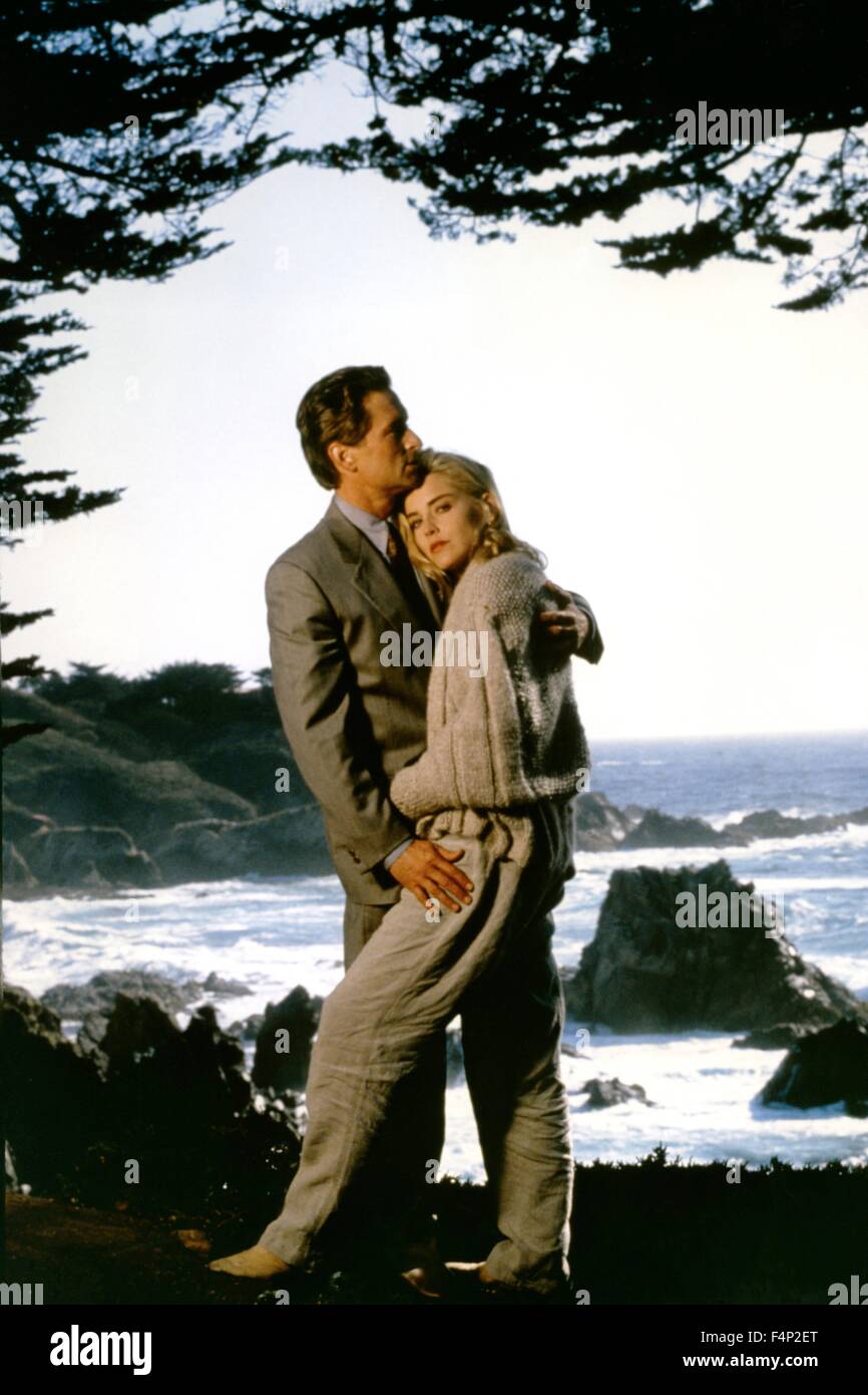 Michael Douglas, Sharon Stone / Basic Instinct 1992 unter der Regie von Paul Verhoeven Stockfoto