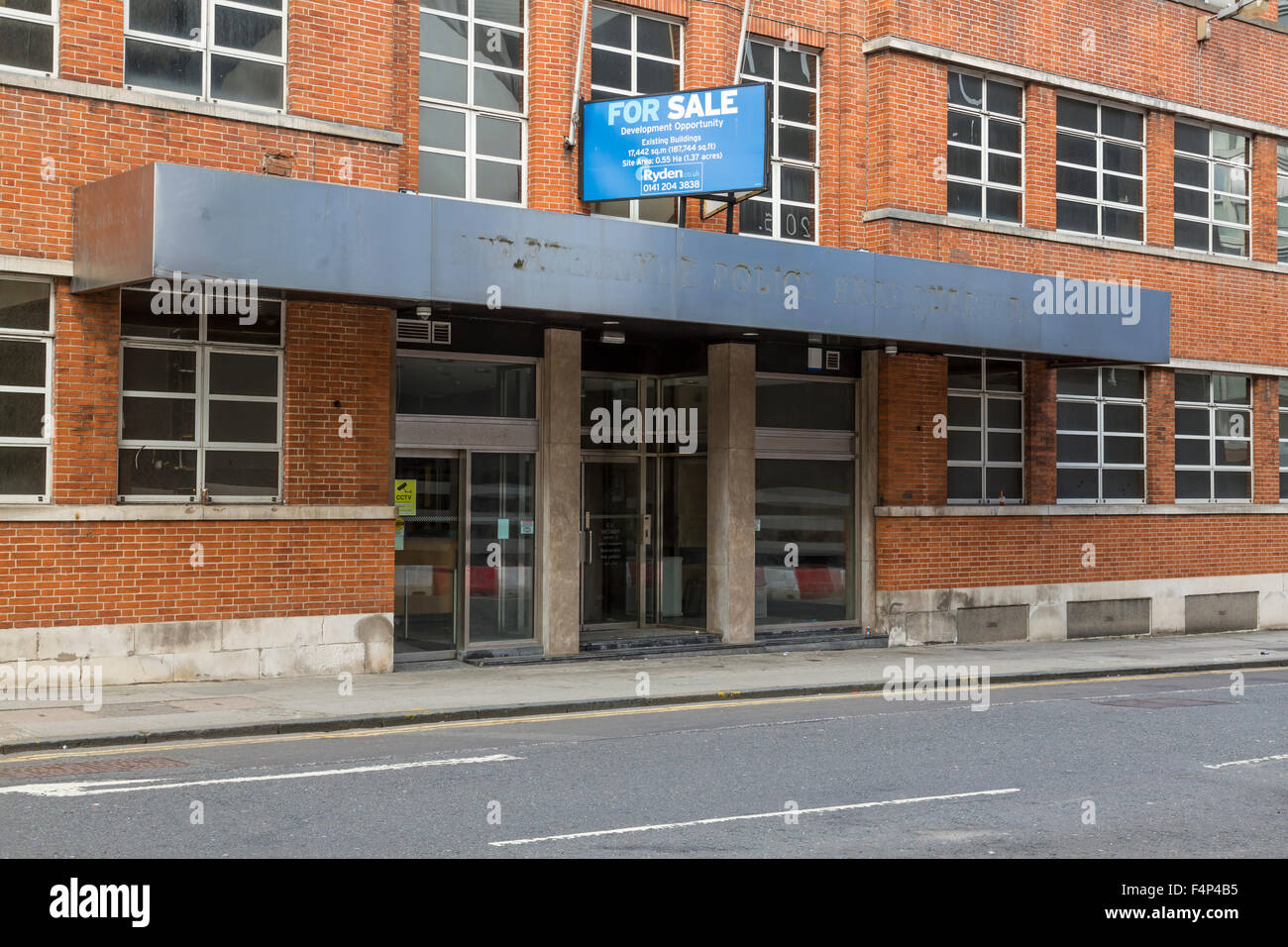 Ehemaliges Polizeihauptquartier von Strathclyde in der Pitt Street, Glasgow, Schottland, Großbritannien Stockfoto