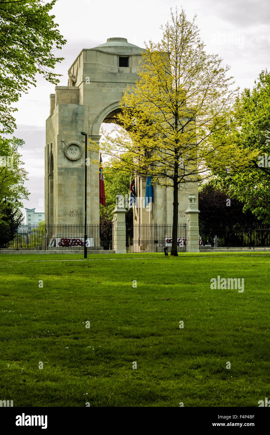 Leicester War Memorial auf Victoria Park Leicestershire Regiment gewidmet Stockfoto