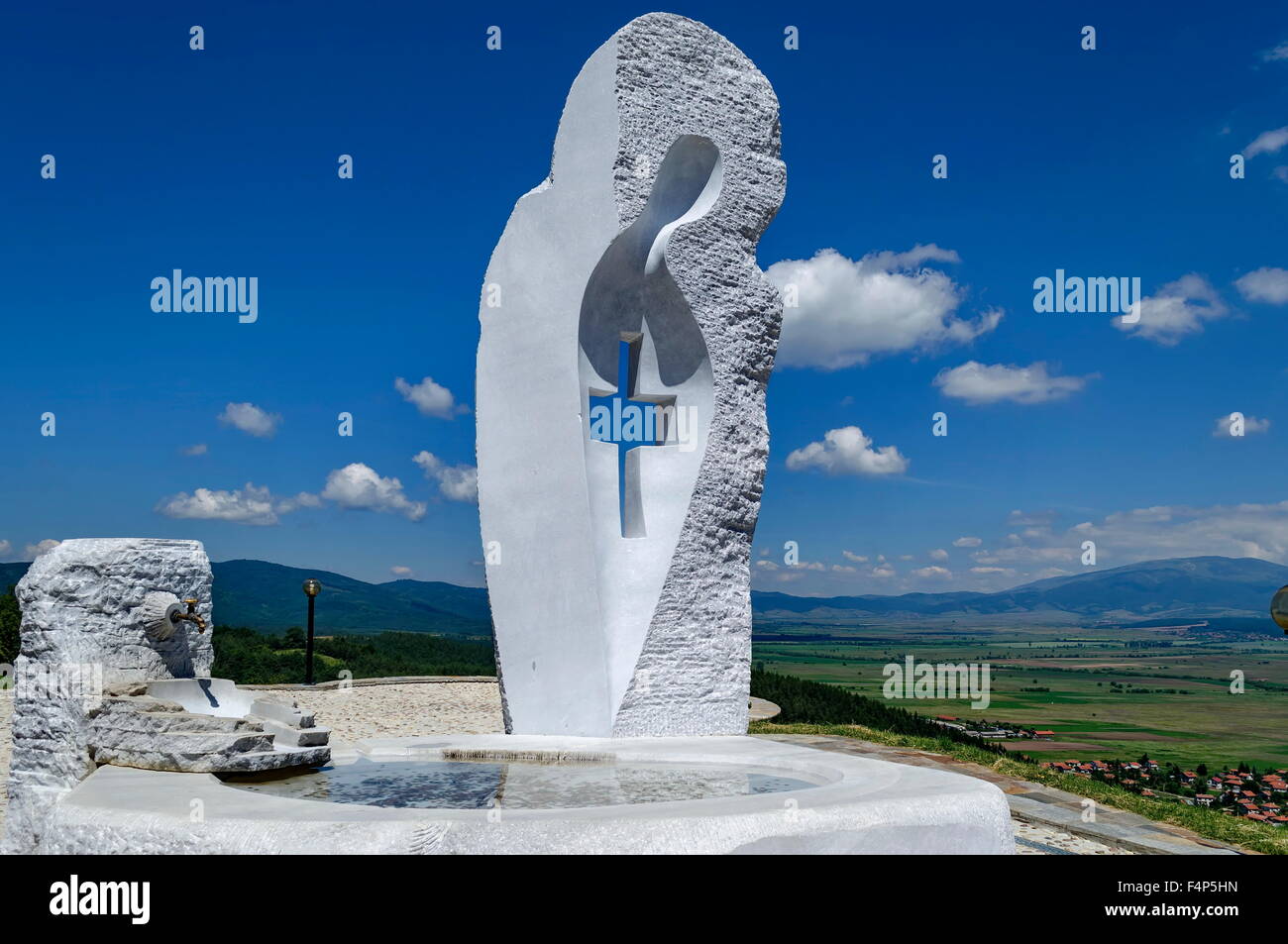 Denkmal "Jungfrau Maria" in herrscht Mali Stadt oder Mali Stari Grad, Bulgarien Stockfoto