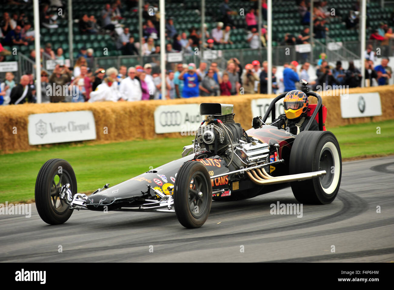 Don Garlits Swamp Ratte 1 Beschleunigungsrennen Auto auf dem Goodwood Festival of Speed im Vereinigten Königreich. Stockfoto