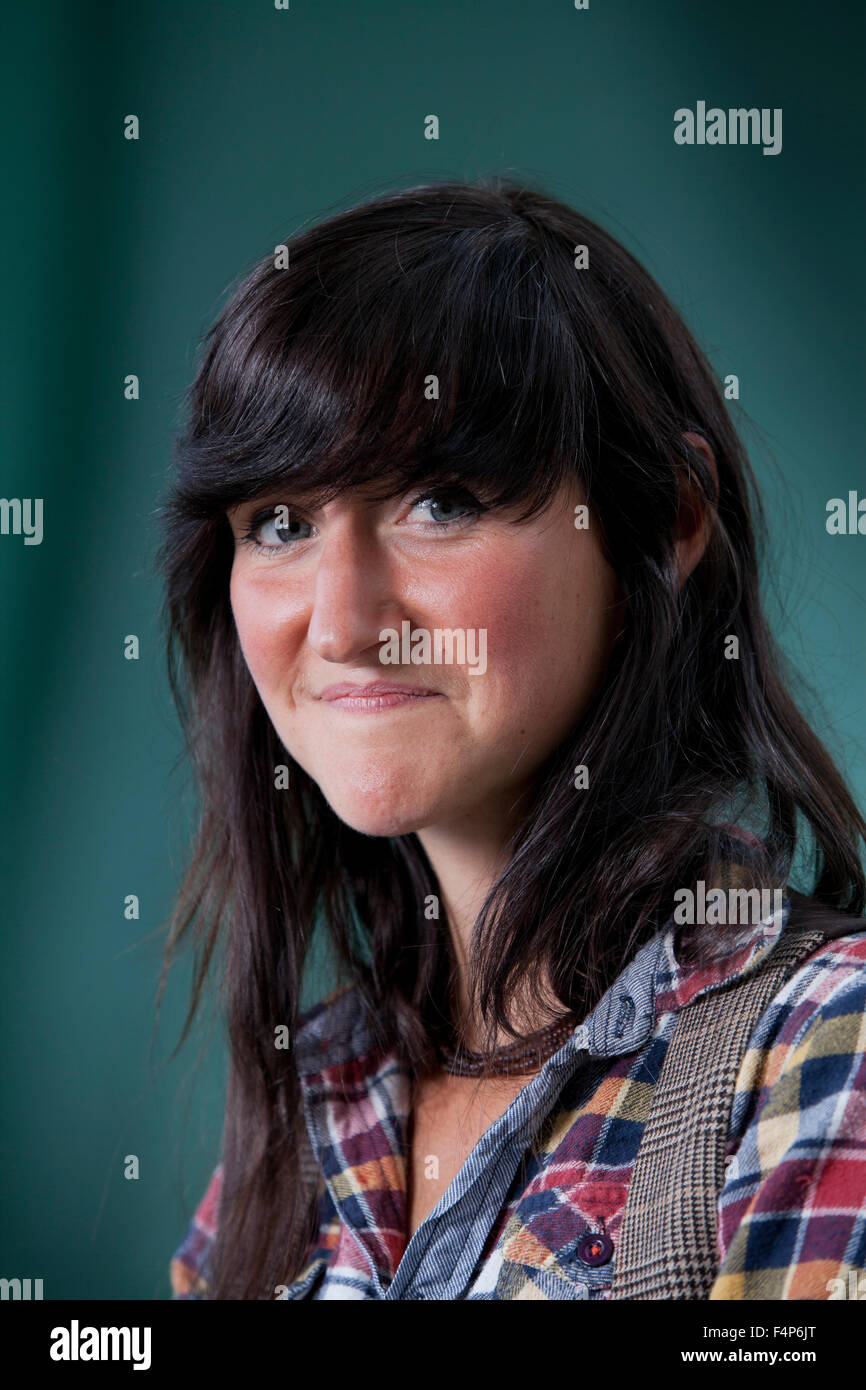 Sara Baume, irische Künstler und Autor, auf dem Edinburgh International Book Festival 2015. Edinburgh. 30. August 2015 Stockfoto