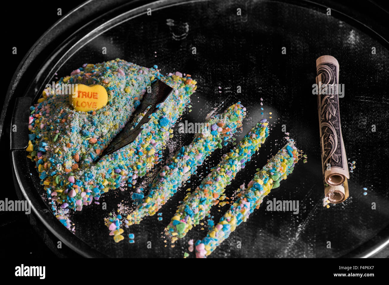 Wahre Liebe Candy Drogen Stockfoto