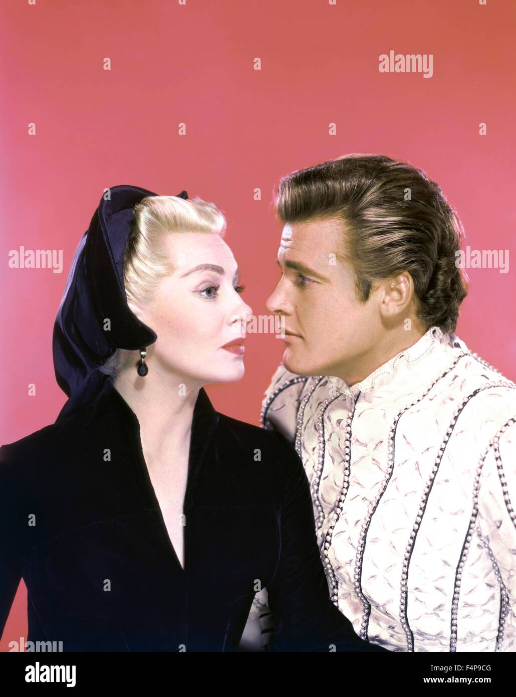 Lana Turner, Roger Moore / Diane 1956 unter der Regie von David Miller Stockfoto