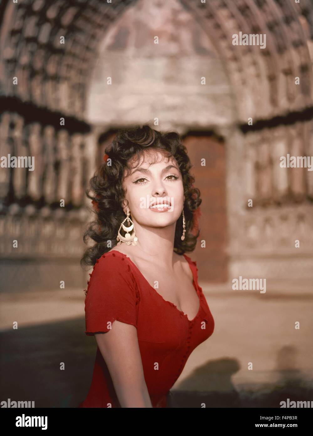Gina Lollobrigida / Notre-Dame De Paris 1956 unter der Regie von Jean Delannoy Stockfoto