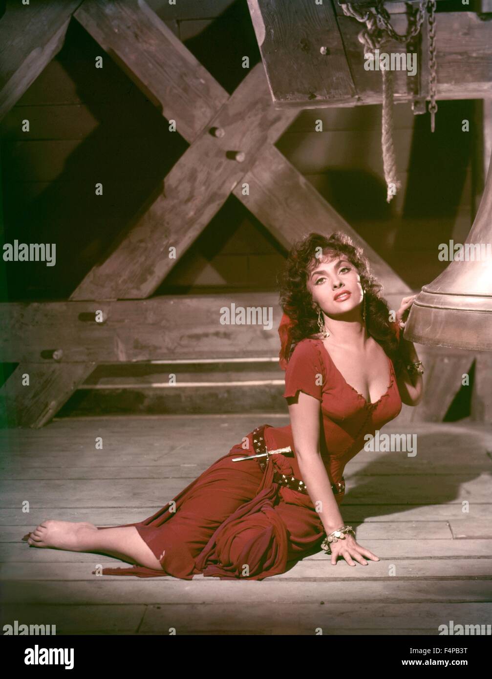 Gina Lollobrigida / Notre-Dame De Paris 1956 unter der Regie von Jean Delannoy Stockfoto