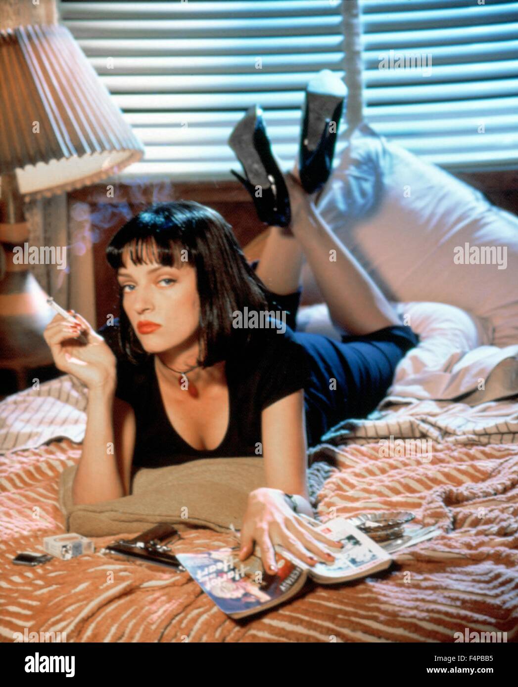 Uma Thurman / Pulp Fiction 1994 unter der Regie von Quentin Tarantino Stockfoto