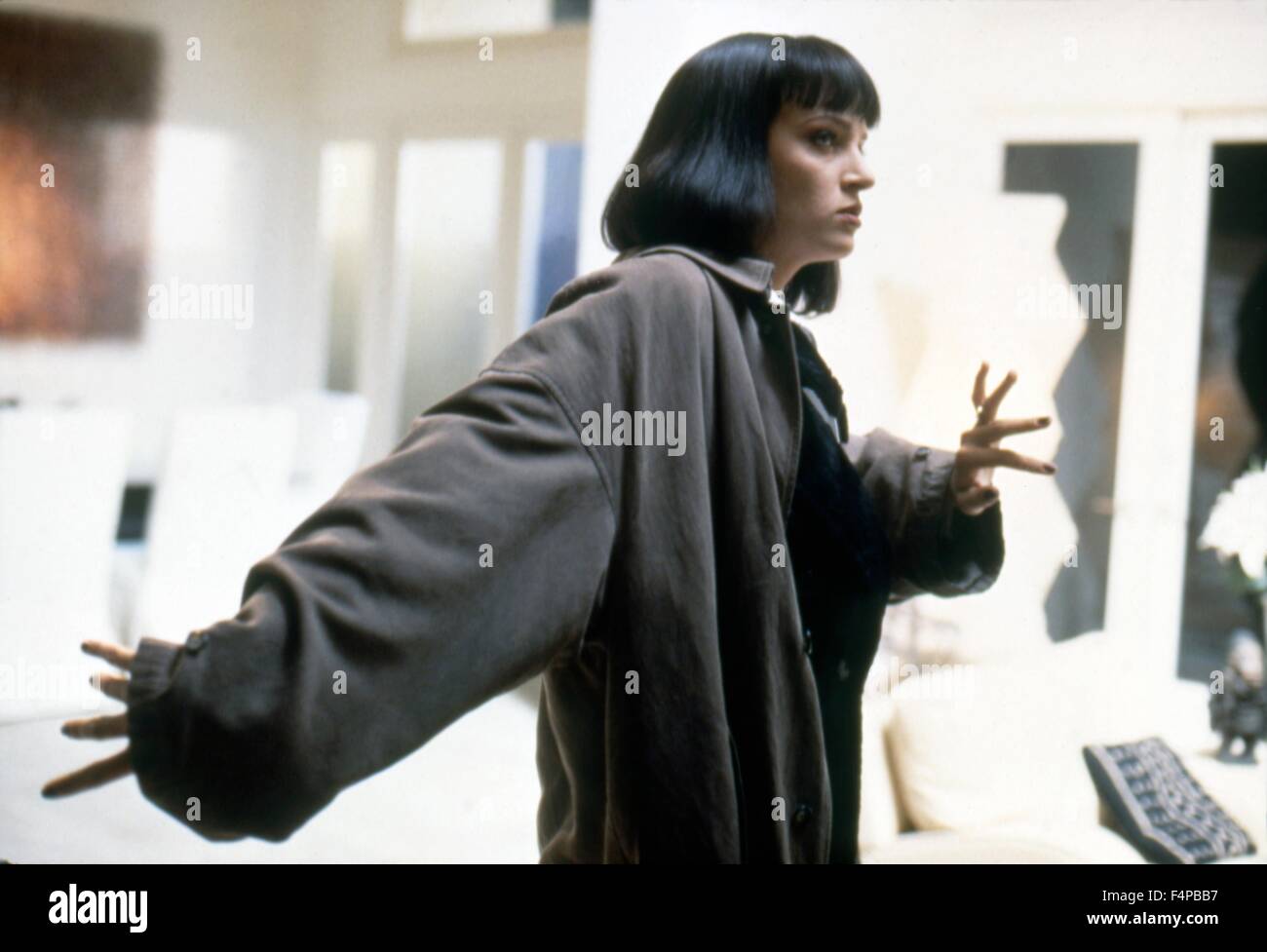 Uma Thurman / Pulp Fiction 1994 unter der Regie von Quentin Tarantino Stockfoto