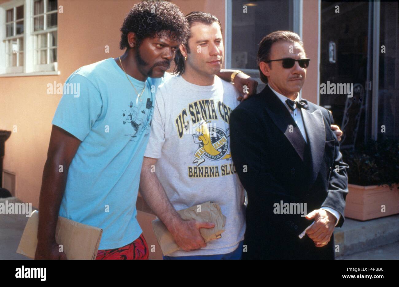Samuel, John Travolta, Harvey Keitel / Pulp Fiction 1994 unter der Regie von Quentin Tarantino Stockfoto