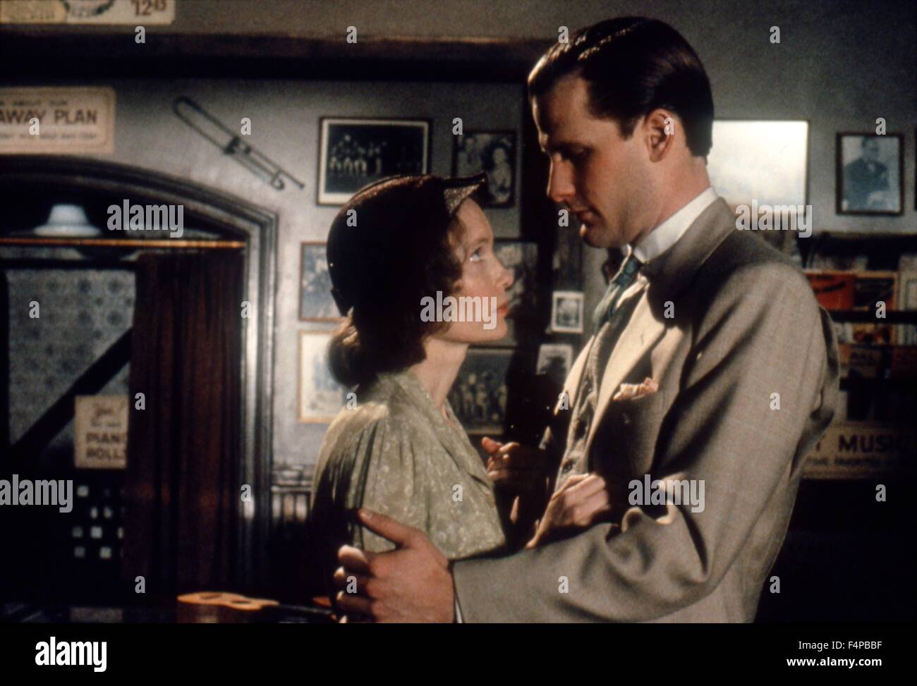 Mia Farrow, Jeff Daniels / Purple Rose Of Cairo 1985 unter der Regie von Woody Allen Stockfoto